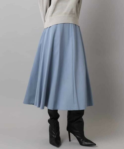MICHEL KLEIN / ミッシェルクラン ロング・マキシ丈スカート | ヴィンテージツイルフレアースカート | 詳細26