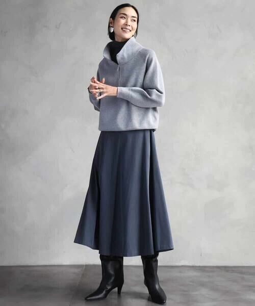 MICHEL KLEIN / ミッシェルクラン ロング・マキシ丈スカート | ヴィンテージツイルフレアースカート | 詳細8