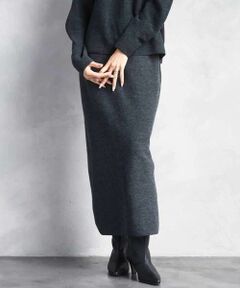 MICHEL KLEIN / ミッシェルクラン ロング・マキシ丈スカート | [セットアップ対応]ニットナロースカート