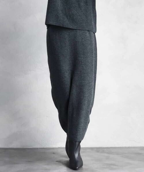 MICHEL KLEIN / ミッシェルクラン ロング・マキシ丈スカート | [セットアップ対応]ニットナロースカート | 詳細1