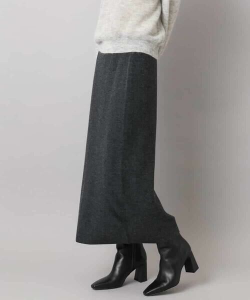 MICHEL KLEIN / ミッシェルクラン ロング・マキシ丈スカート | [セットアップ対応]ニットナロースカート | 詳細10
