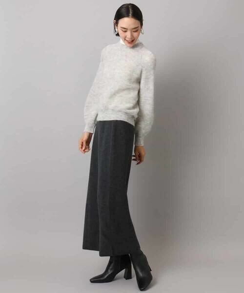 MICHEL KLEIN / ミッシェルクラン ロング・マキシ丈スカート | [セットアップ対応]ニットナロースカート | 詳細13