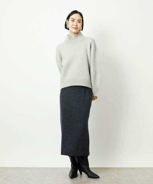 MICHEL KLEIN / ミッシェルクラン ロング・マキシ丈スカート | [セットアップ対応]ニットナロースカート | 詳細15