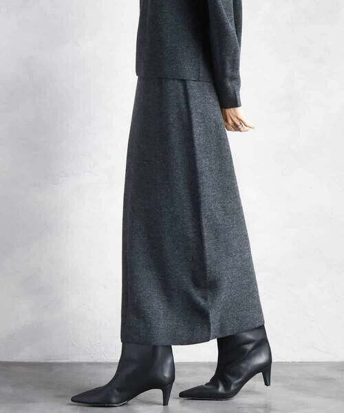 MICHEL KLEIN / ミッシェルクラン ロング・マキシ丈スカート | [セットアップ対応]ニットナロースカート | 詳細2