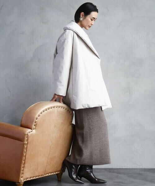 MICHEL KLEIN / ミッシェルクラン ロング・マキシ丈スカート | [セットアップ対応]ニットナロースカート | 詳細25