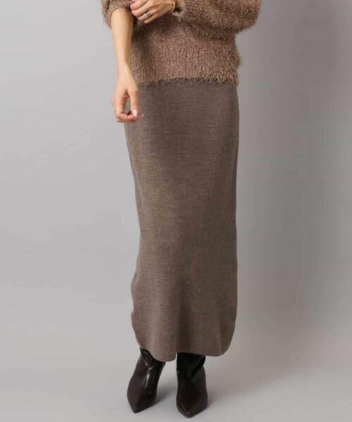 MICHEL KLEIN / ミッシェルクラン ロング・マキシ丈スカート | [セットアップ対応]ニットナロースカート | 詳細26