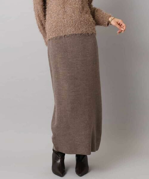 MICHEL KLEIN / ミッシェルクラン ロング・マキシ丈スカート | [セットアップ対応]ニットナロースカート | 詳細27