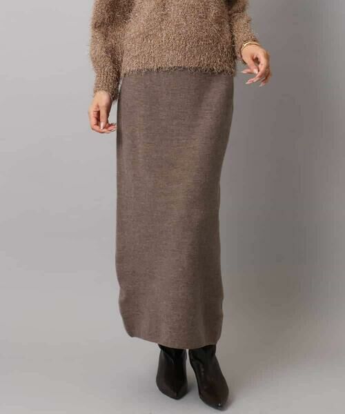 MICHEL KLEIN / ミッシェルクラン ロング・マキシ丈スカート | [セットアップ対応]ニットナロースカート | 詳細28