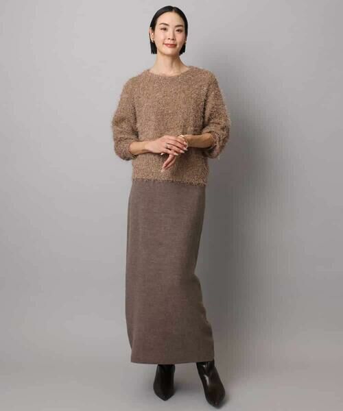 MICHEL KLEIN / ミッシェルクラン ロング・マキシ丈スカート | [セットアップ対応]ニットナロースカート | 詳細29