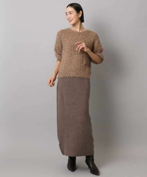 MICHEL KLEIN / ミッシェルクラン ロング・マキシ丈スカート | [セットアップ対応]ニットナロースカート | 詳細30