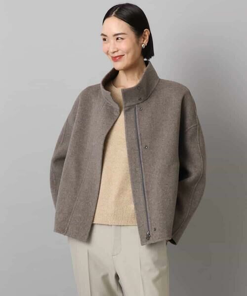 MICHEL KLEIN / ミッシェルクラン その他アウター | スタンドカラーショートコート | 詳細1