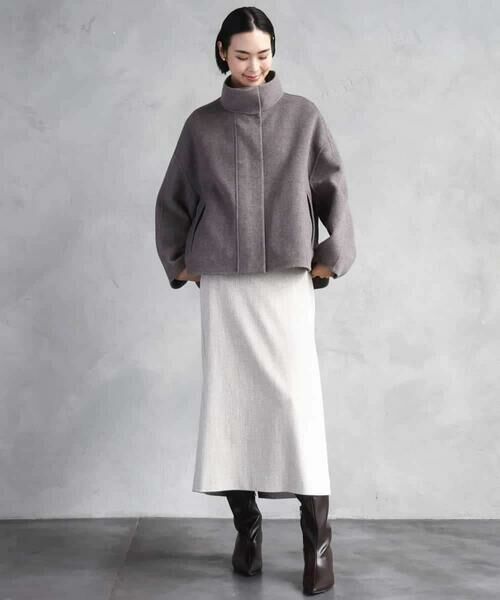 MICHEL KLEIN / ミッシェルクラン その他アウター | スタンドカラーショートコート | 詳細12