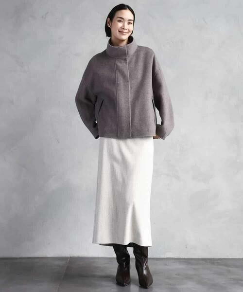 MICHEL KLEIN / ミッシェルクラン その他アウター | スタンドカラーショートコート | 詳細14