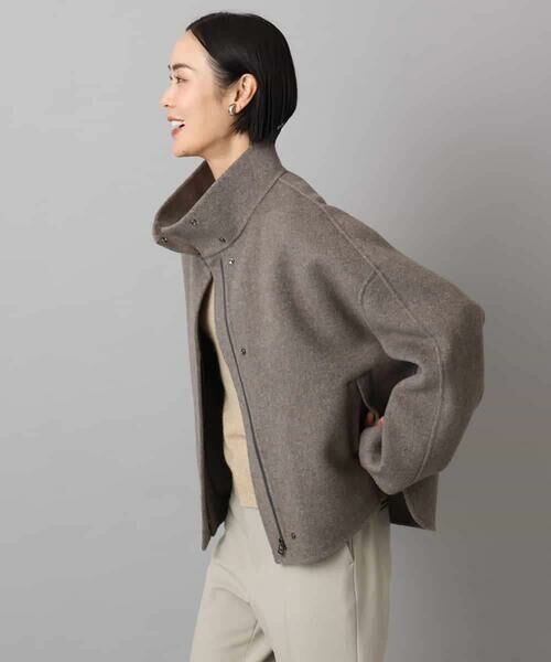 MICHEL KLEIN / ミッシェルクラン その他アウター | スタンドカラーショートコート | 詳細2