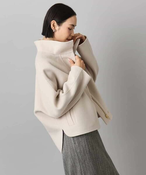 MICHEL KLEIN / ミッシェルクラン その他アウター | スタンドカラーショートコート | 詳細23