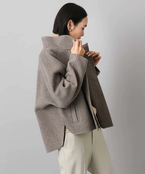 MICHEL KLEIN / ミッシェルクラン その他アウター | スタンドカラーショートコート | 詳細3