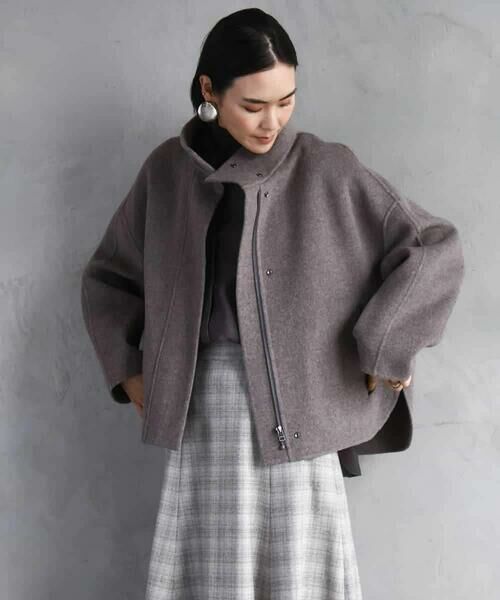 MICHEL KLEIN / ミッシェルクラン その他アウター | スタンドカラーショートコート | 詳細6