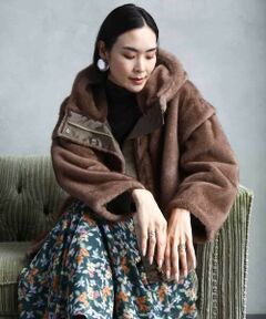 MICHEL KLEIN / ミッシェルクラン その他アウター | ［2WAY］エコファーブルゾン