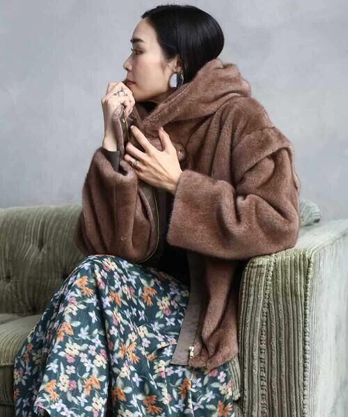 MICHEL KLEIN / ミッシェルクラン その他アウター | ［2WAY］エコファーブルゾン | 詳細13