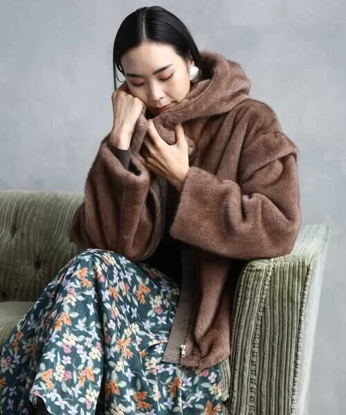 MICHEL KLEIN / ミッシェルクラン その他アウター | ［2WAY］エコファーブルゾン | 詳細14