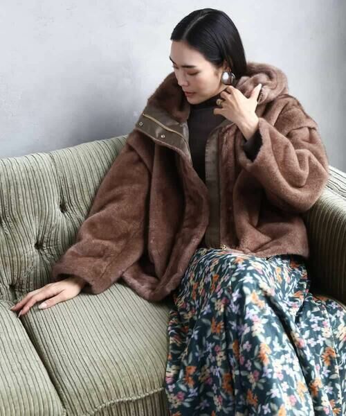 MICHEL KLEIN / ミッシェルクラン その他アウター | ［2WAY］エコファーブルゾン | 詳細15