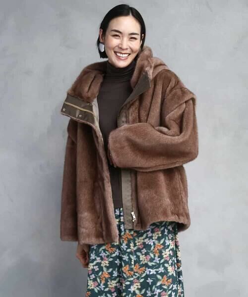 MICHEL KLEIN / ミッシェルクラン その他アウター | ［2WAY］エコファーブルゾン | 詳細18