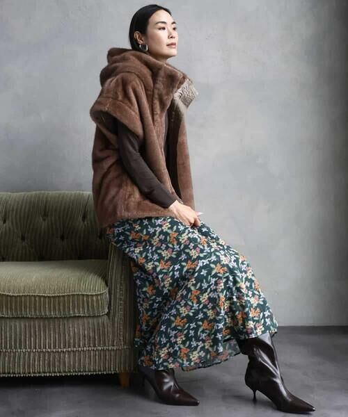 MICHEL KLEIN / ミッシェルクラン その他アウター | ［2WAY］エコファーブルゾン | 詳細23