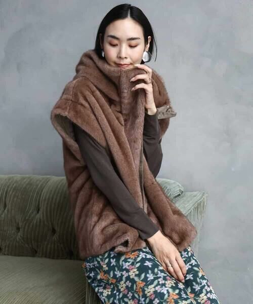 MICHEL KLEIN / ミッシェルクラン その他アウター | ［2WAY］エコファーブルゾン | 詳細25