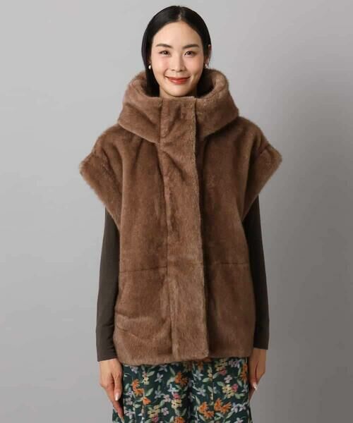 MICHEL KLEIN / ミッシェルクラン その他アウター | ［2WAY］エコファーブルゾン | 詳細8