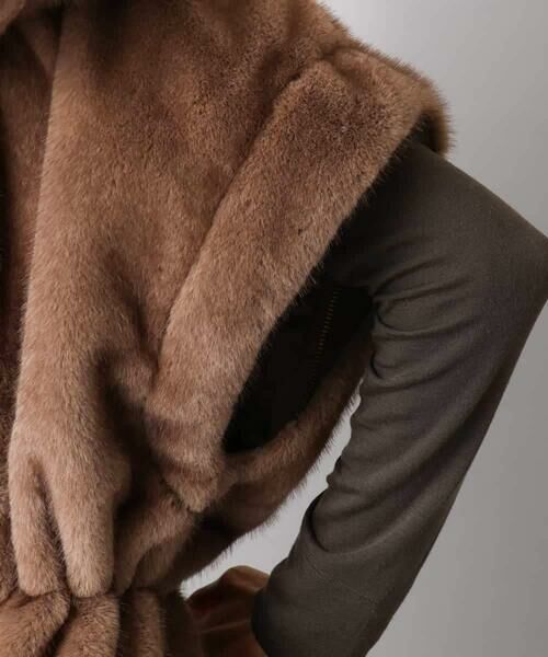 MICHEL KLEIN / ミッシェルクラン その他アウター | ［2WAY］エコファーブルゾン | 詳細9