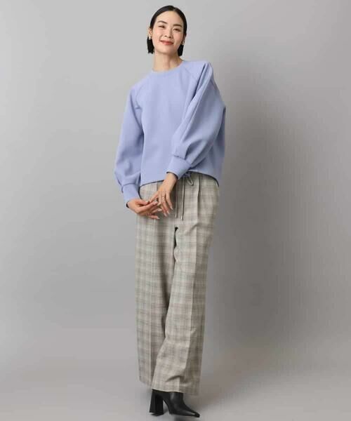 MICHEL KLEIN / ミッシェルクラン その他パンツ | 2WAYストレッチチェックワイドパンツ | 詳細22