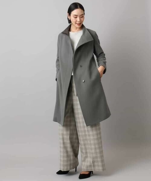 MICHEL KLEIN / ミッシェルクラン その他パンツ | 2WAYストレッチチェックワイドパンツ | 詳細25