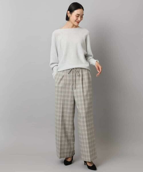 MICHEL KLEIN / ミッシェルクラン その他パンツ | 2WAYストレッチチェックワイドパンツ | 詳細29