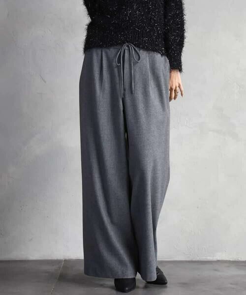 MICHEL KLEIN / ミッシェルクラン その他パンツ | 2WAYストレッチワイドパンツ | 詳細2