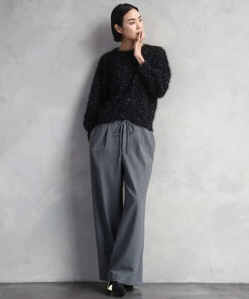 MICHEL KLEIN / ミッシェルクラン その他パンツ | 2WAYストレッチワイドパンツ | 詳細4