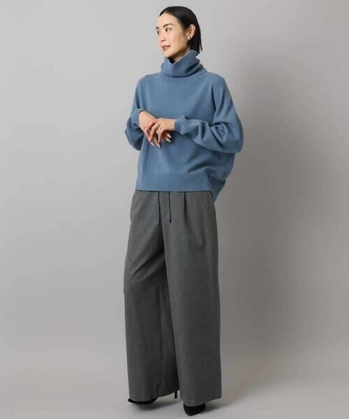 MICHEL KLEIN / ミッシェルクラン その他パンツ | 2WAYストレッチワイドパンツ | 詳細9