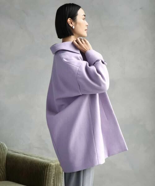 MICHEL KLEIN / ミッシェルクラン ステンカラーコート | Super100ウールステンカラーコート | 詳細2