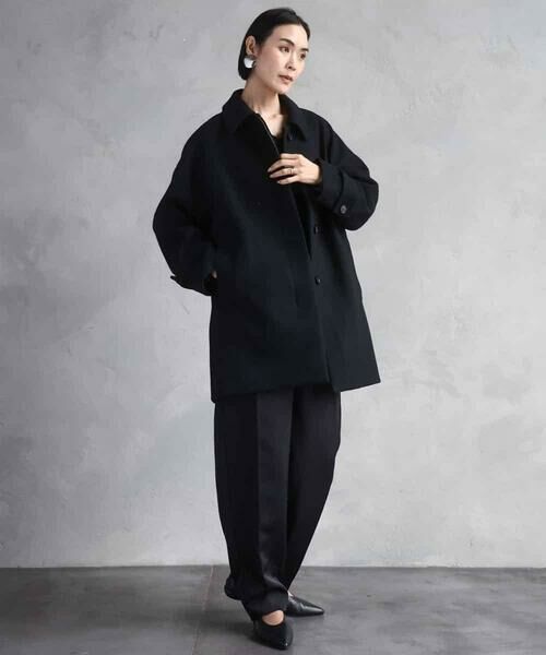 MICHEL KLEIN / ミッシェルクラン ステンカラーコート | Super100ウールステンカラーコート | 詳細21