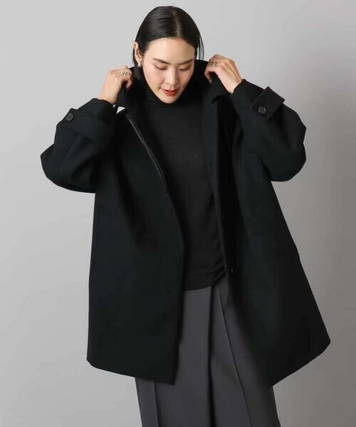 MICHEL KLEIN / ミッシェルクラン ステンカラーコート | Super100ウールステンカラーコート | 詳細26