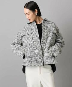 MICHEL KLEIN / ミッシェルクラン その他アウター | ファンシーツイードCPOジャケット