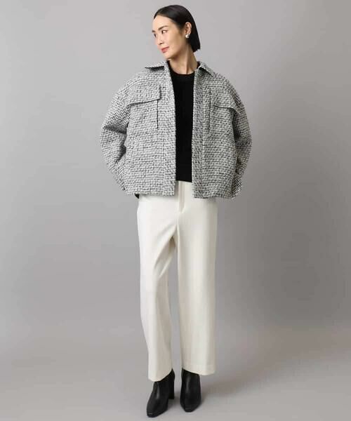 MICHEL KLEIN / ミッシェルクラン その他アウター | ファンシーツイードCPOジャケット | 詳細11