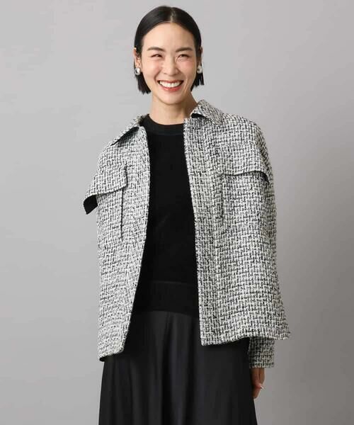 MICHEL KLEIN / ミッシェルクラン その他アウター | ファンシーツイードCPOジャケット | 詳細12