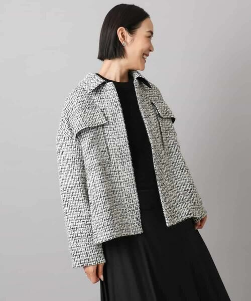 MICHEL KLEIN / ミッシェルクラン その他アウター | ファンシーツイードCPOジャケット | 詳細13