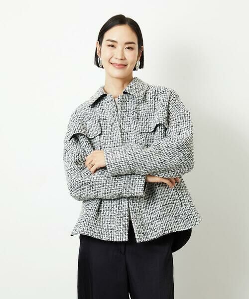 MICHEL KLEIN / ミッシェルクラン その他アウター | ファンシーツイードCPOジャケット | 詳細17