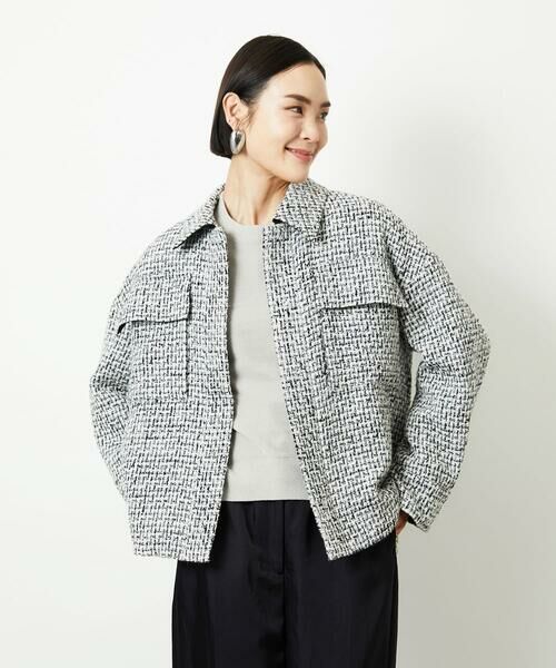 MICHEL KLEIN / ミッシェルクラン その他アウター | ファンシーツイードCPOジャケット | 詳細18