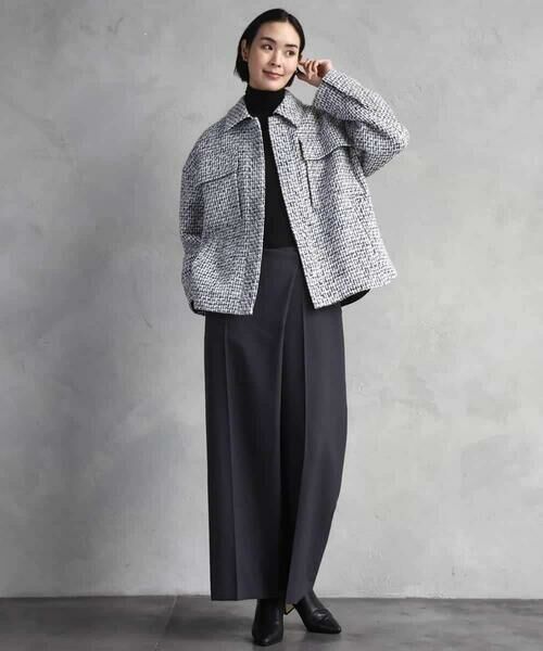 MICHEL KLEIN / ミッシェルクラン その他アウター | ファンシーツイードCPOジャケット | 詳細4