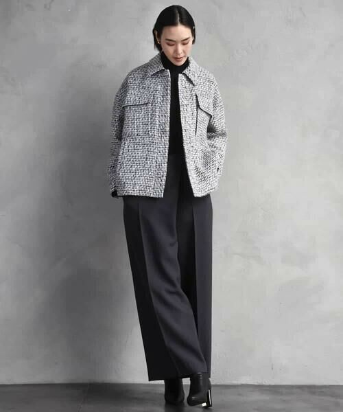 MICHEL KLEIN / ミッシェルクラン その他アウター | ファンシーツイードCPOジャケット | 詳細5