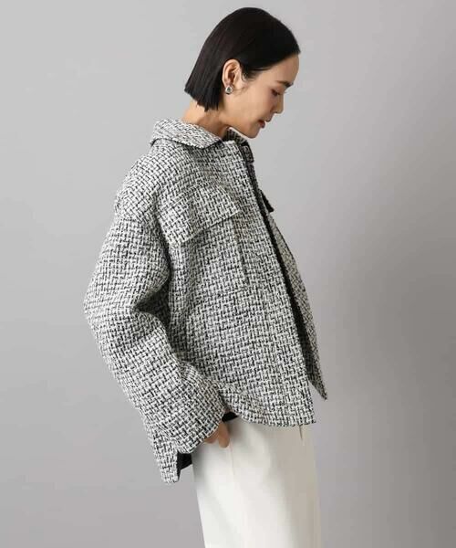 MICHEL KLEIN / ミッシェルクラン その他アウター | ファンシーツイードCPOジャケット | 詳細8