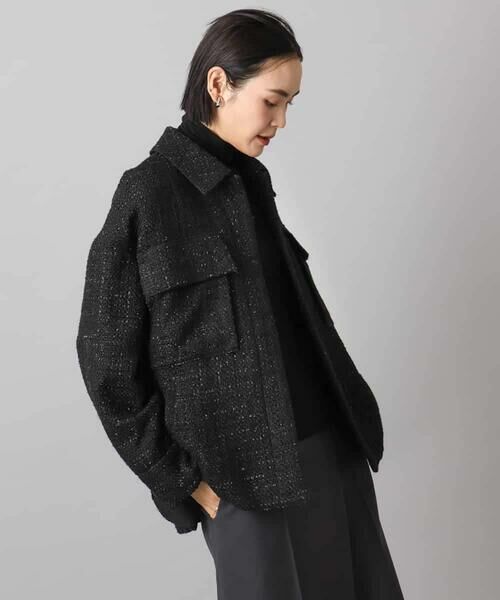 MICHEL KLEIN / ミッシェルクラン その他アウター | ファンシーツイードCPOジャケット | 詳細1