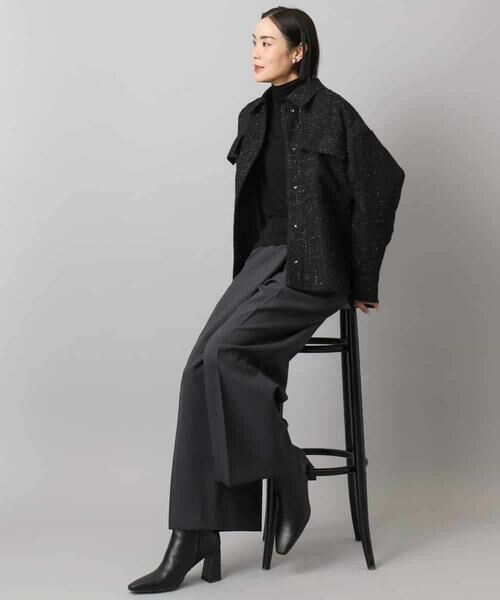 MICHEL KLEIN / ミッシェルクラン その他アウター | ファンシーツイードCPOジャケット | 詳細10